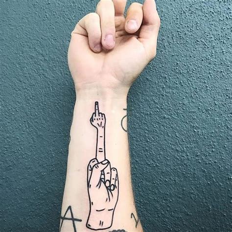 middle finger tattoo|middle finger tattoo designs.